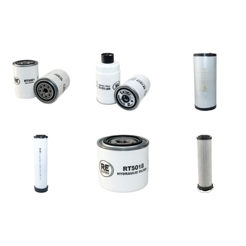 Filter Kit for JCB 2CX with Perkins U2818705 Engine. Year 2006 on