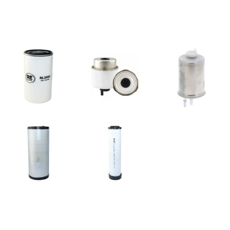 Filter Kit for JCB 2CX Air Oil Fuel Filters with JCB 444T1 Engine Year 2006-