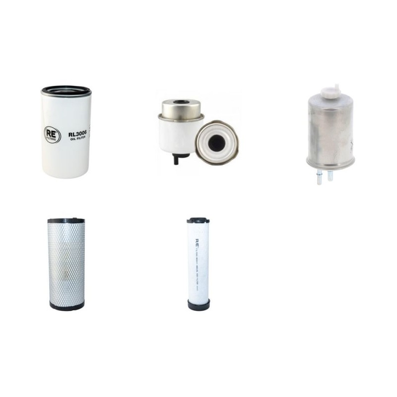 JCB 2 CX CITY Filter Service Kit Air Oil Fuel Filters w/JCB  Eng.   YR  2010-