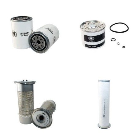JCB 3 C Filter Service Kit Air Oil Fuel Filters w/Perkins AA50204 Eng. SN  315000-