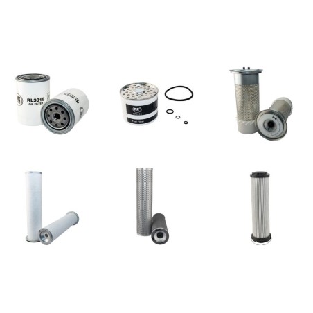 Filter Kit for JCB 3C with Perkins LH50205/50226 Engine Serial No 315000-323143