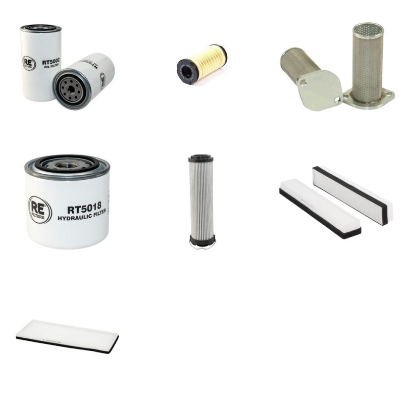 Filter Kit for JCB 3CX with Perkins 1104C Engine Year 2004-