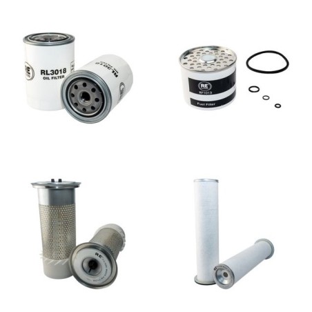 JCB 3 CX Filter Service Kit Air Oil Fuel Filters w/Perkins LH50205/50226 Eng. SN  315000-323143