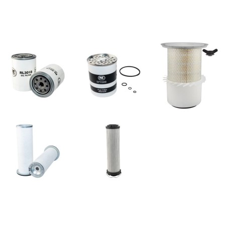 Filter Kit for JCB 3CX with Perkins Engine Serial No 409448-