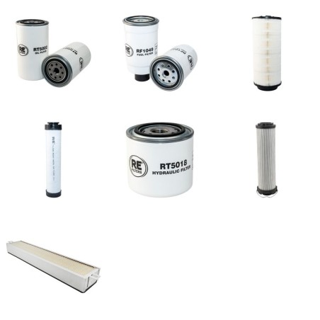 Filter Kit for JCB 3CX SuperPOWERSHIFT with Perkins 1004-40T Engine Year 2000