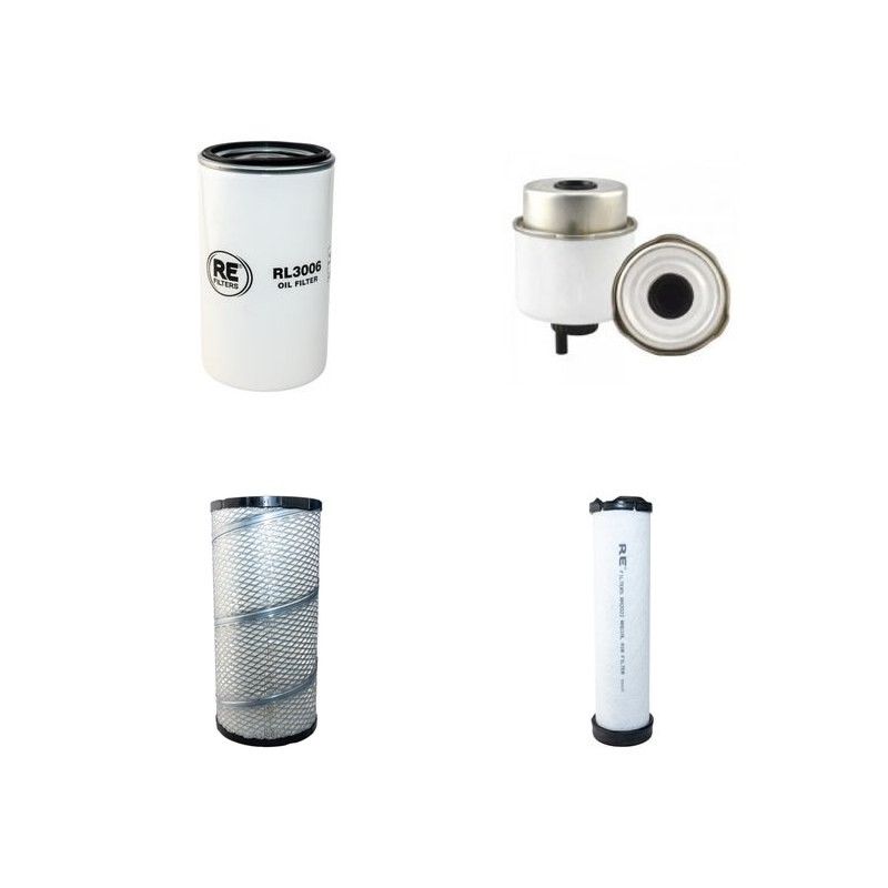 Filter Kit for JCB 300TECO with Jcb Tc68 Engine 2012