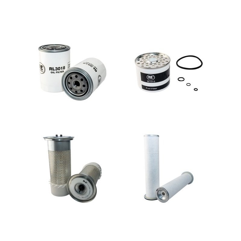 JCB 4 CN Filter Service Kit Air Oil Fuel Filters w/Perkins LH50205/50226 Eng. SN  315000-323143