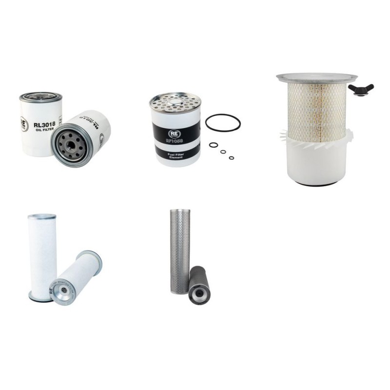 Filter Kit for JCB 4CT with Perkins Engine Serial No 400001-409447