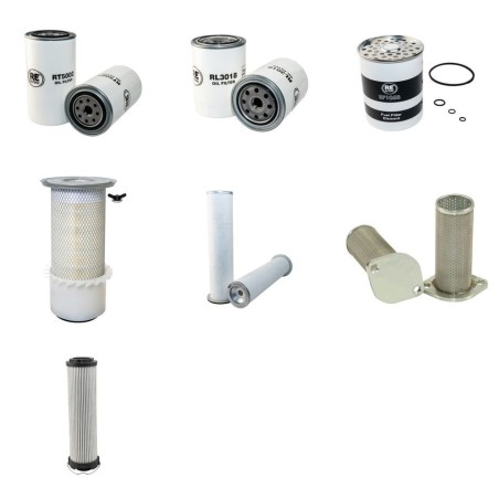 Filter Kit for JCB 4CX with Perkins Engine Serial No 409448--