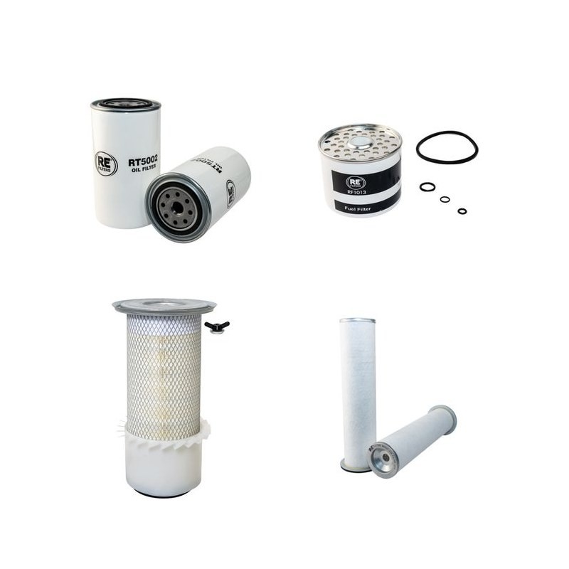 JCB 4 D Filter Service Kit Air Oil Fuel Filters w/Perkins AC50383/50290 Eng. SN  337001-399999