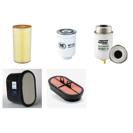 Filter Kit for JCB 407T4 Air Oil Fuel Filters with JCB Kohler KDI2504TCR/22 Engine Year 2014