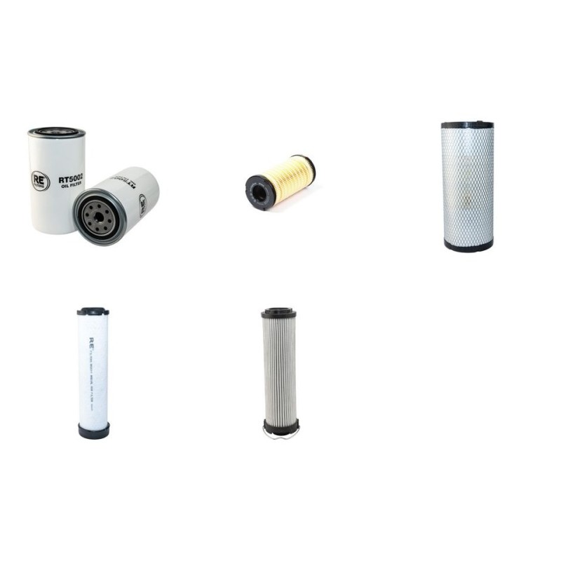 Filter Kit for JCB 407ZX with Perkins 1104C Engine 2006-