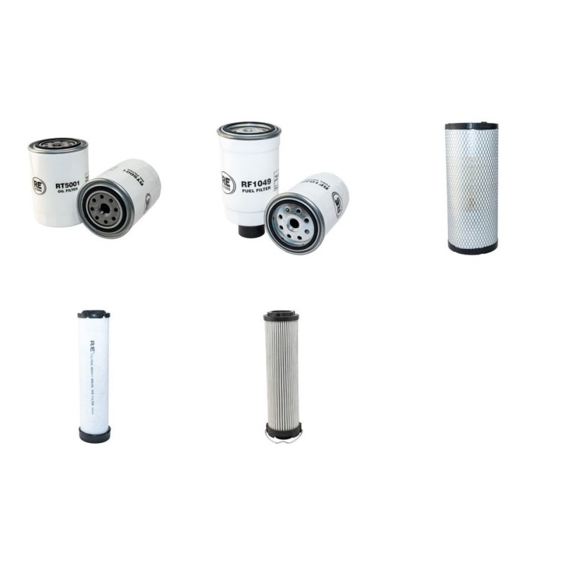 JCB 408 ZX Filter Service Kit w/Perkins 1906/2000 Eng. 2002-
