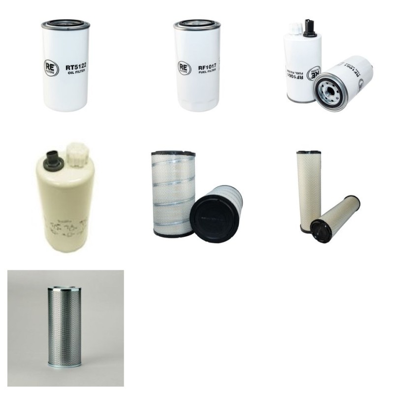 Filter Kit for JCB 436EZX with Cummins QSB6.7 Engine