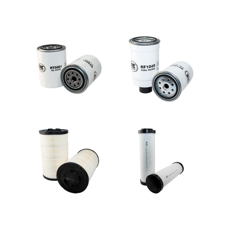 JCB 436 ZX/B LE Filter Service Kit Air Oil Fuel Filters w/Perkins  Eng.   YR  2000-