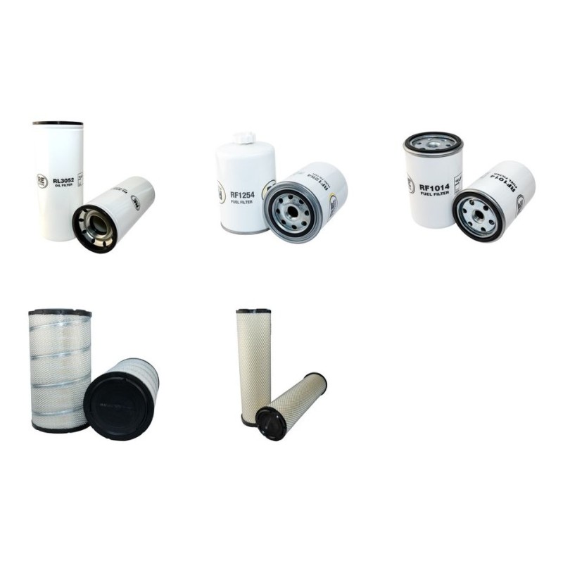 Filter Kit for JCB 456HT Air Oil Fuel Filters with Cummins 6BT8.3 Engine Year 2005-