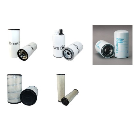 JCB 456 HT Filter Service Kit Air Oil Fuel Filters w/Cummins  Eng.   YR  2008-