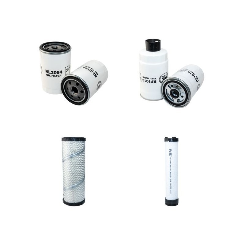 JCB 515-40 Filter Service Kit w/Kohler KDW2204/G Eng. Air, Oil, Fuel Filters