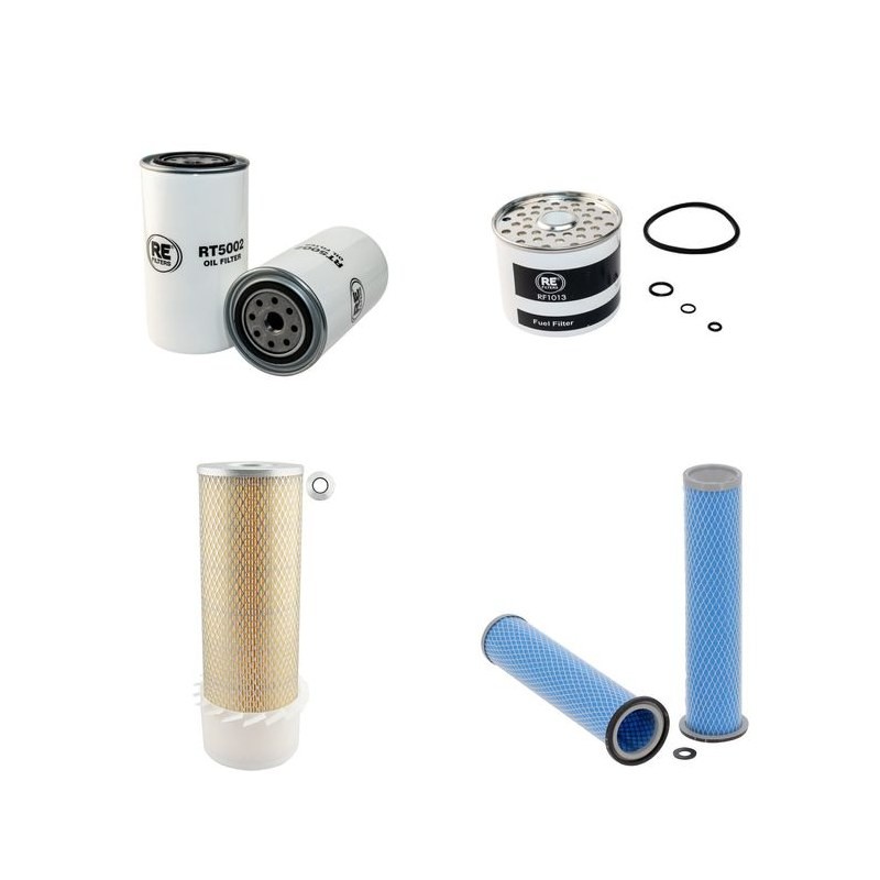 Filter Kit for JCB 520 Air Oil Fuel Filters with Perkins LD50143 Engine Serial No 501470-