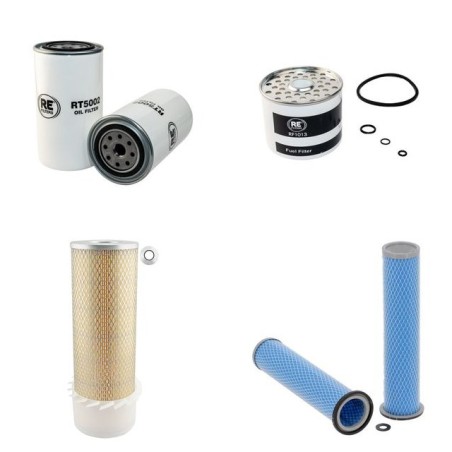 JCB 520 Filter Service Kit Air Oil Fuel Filters w/Perkins LD50143 Eng. SN  501470-