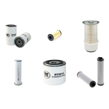 Filter Kit for JCB 520-50SLP with Perkins 5PKXL04.4RE1 Engine Year 2005-