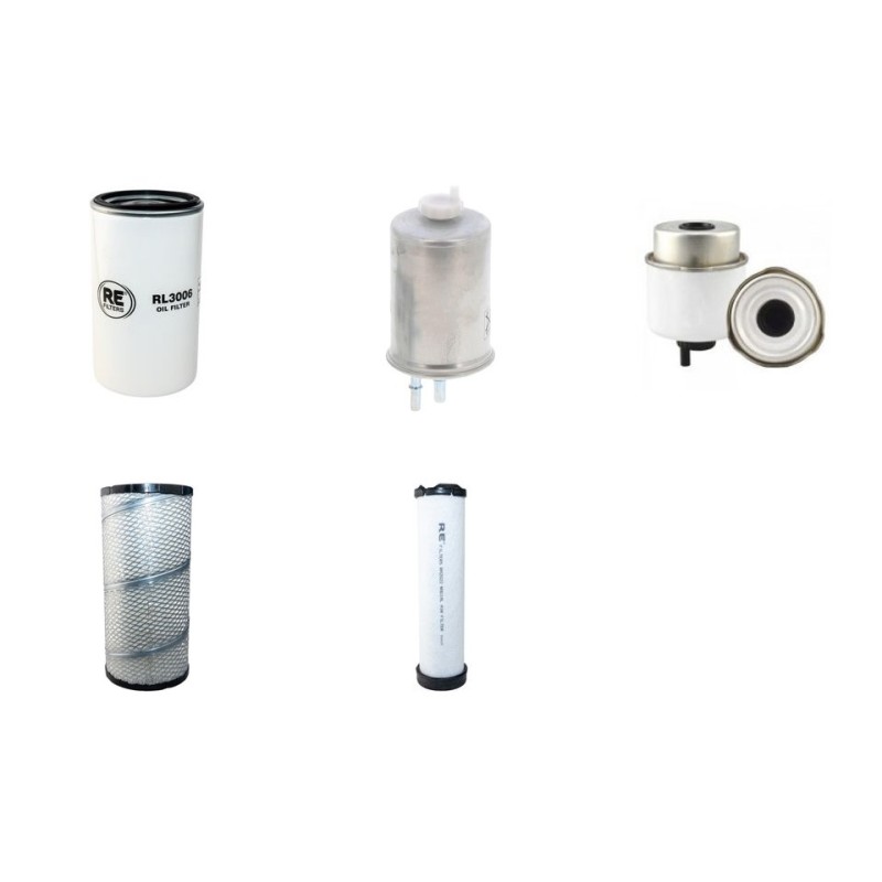 JCB 524/50 W/ 444N2 Eng Telehandler Filter Service Kit 2008-  Air Oil and Fuel