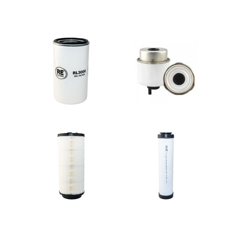 Filter Kit for JCB 527-58 Air Oil Fuel Filters with JCB TCA74 Engine Year 2011- 74KW