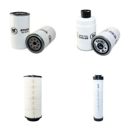 JCB 533-105 Filter Service Kit Air Oil Fuel Filters w/Perkins 2160/2200 Eng.   YR  2005-