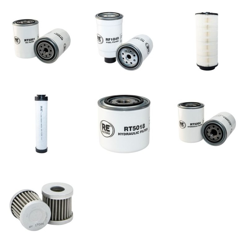 Filter Kit for JCB 533-105 with Perkins Engine, 2005--