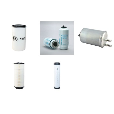 Filter Kit for JCB 535-95 AgriSuper Air Oil Fuel Filters with JCB 444TCAE97 Engine Year 2010-