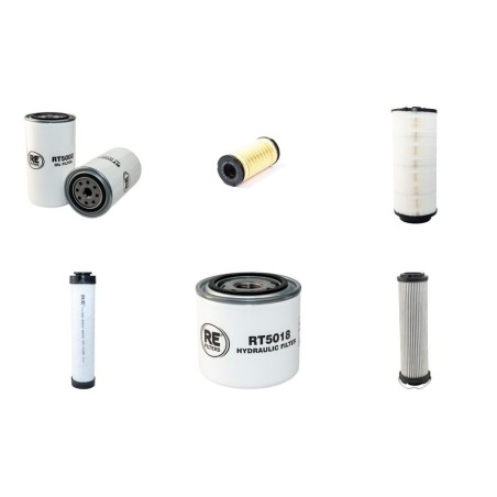 JCB 537-125 Filter Service Kit w/Perkins 404C-22 Eng. 2004-