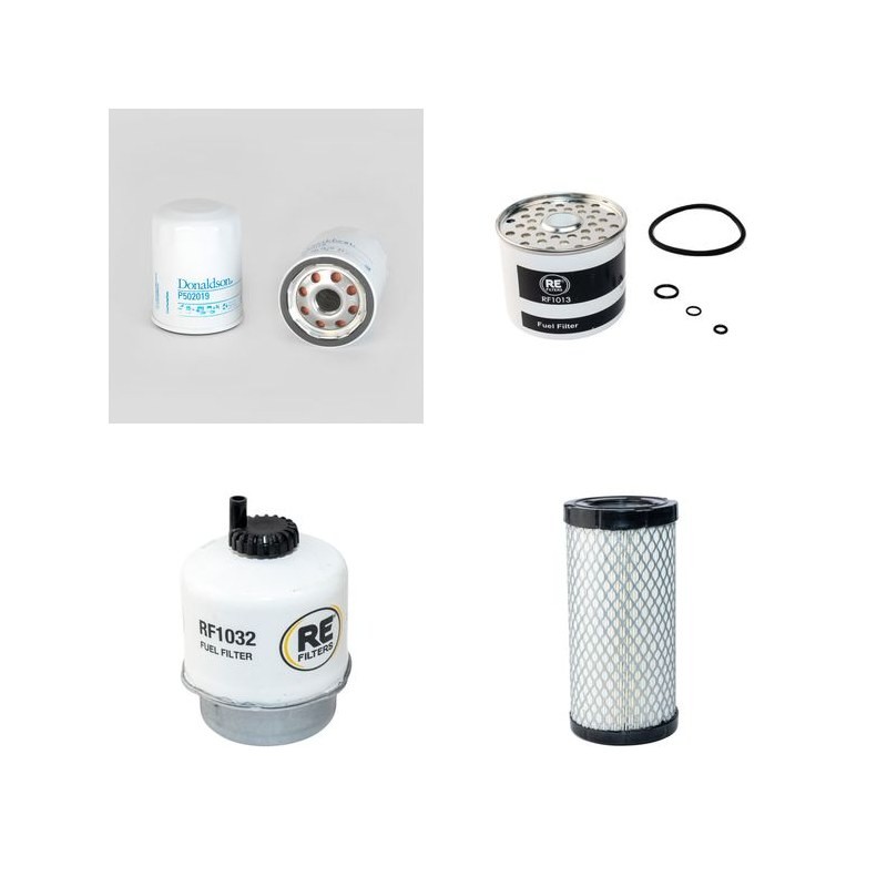 JCB 801.6 Filter Service Kit Air Oil Fuel Filters w/Perkins 103.10KD Eng.   YR  2005-
