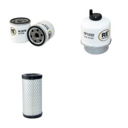JCB 8014 X Filter Service Kit Air Oil Fuel Filters w/Perkins 7H3XL1 Eng.   YR  2007-