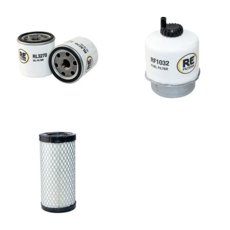 Filter Kit for JCB 8014X Air Oil Fuel Filters with Perkins 7H3XL1 Engine Year 2007-