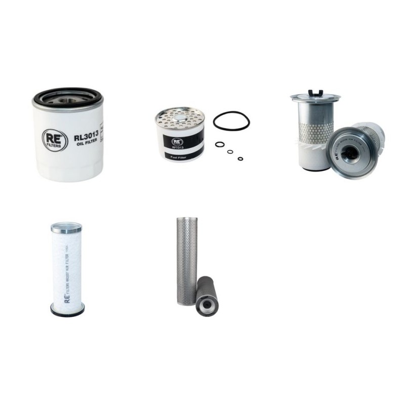Filter Kit for JCB 803 Plus with Perkins 103.15KR Engine Serial No KE50390U