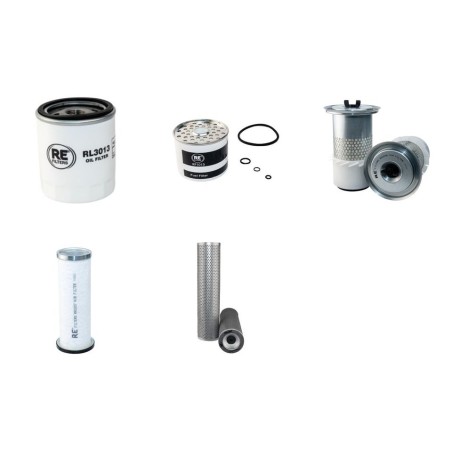 Filter Kit for JCB 803 Plus with Perkins 103.15KR Engine Serial No KE50390U