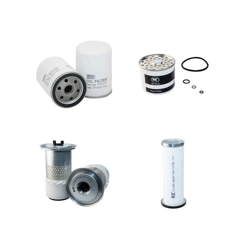 JCB 804 PLUS Filter Service Kit Air Oil Fuel Filters w/Perkins 103.15 Eng.   YR  98-
