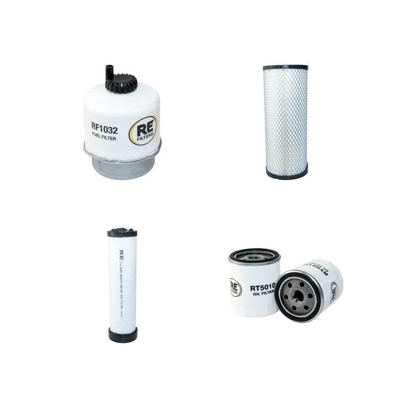 JCB 8040 ZTS Filter Service Kit Air Oil Fuel Filters w/JCB  Eng.