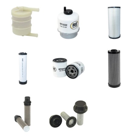 JCB 8050 RTS Filter Service Kit w/Perkins 404D22 Eng.   YR  2014
