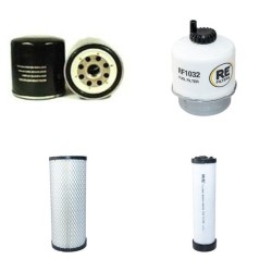 JCB 8080ZTS Filter Service Kit with Isuzu 4LE2 Engine Air,
