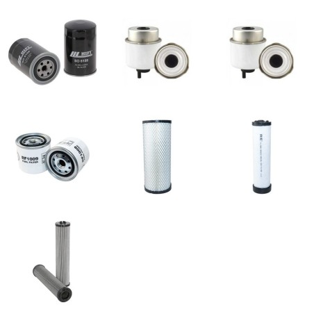JCB 8085 Filter Service Kit w/Isuzu 4Le2Xcbu-1 Eng. 2011-