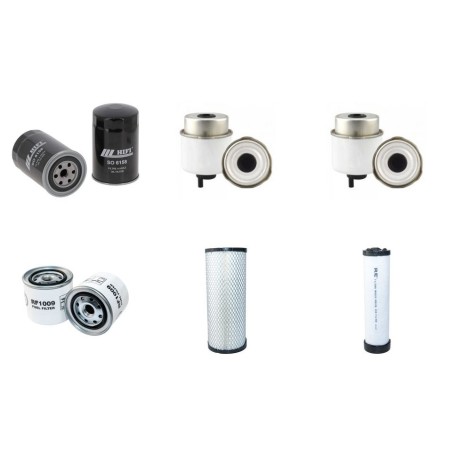 Filter Kit for JCB 8085 with Isuzu 4Le2Xcbu-1 Engine 2011-Air Oil Fuel