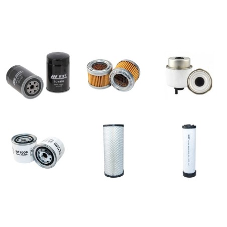 Filter Kit for JCB 8085ZTS with Isuzu 4LE2-XYSJ-01 Engine Air, Oil, Fuel Filters