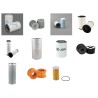 Filter Kit for JCB 8120 with Isuzu AA-6HK1X Engine Year 2005