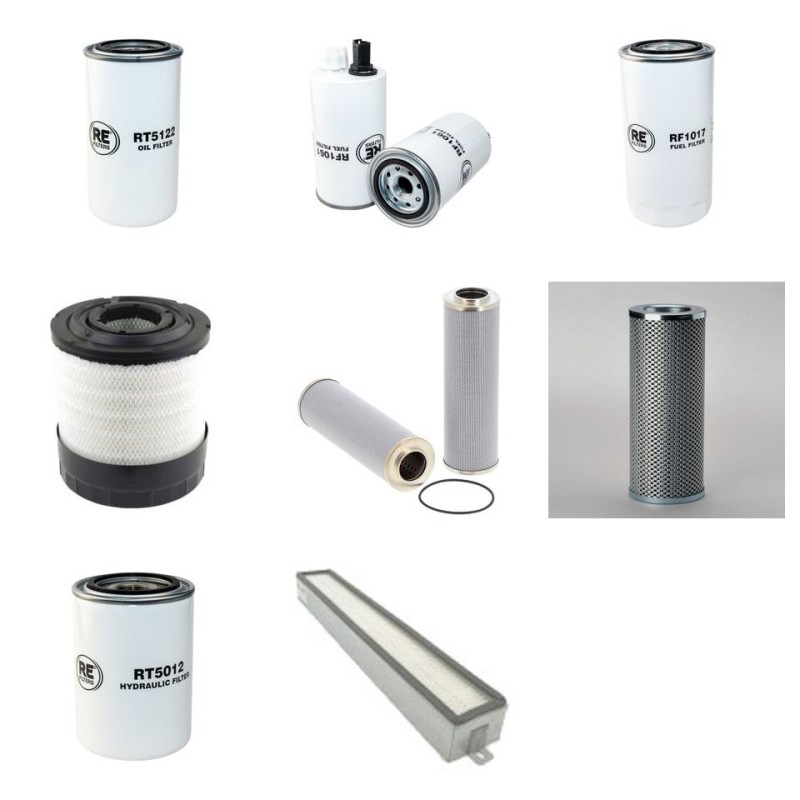 JCB FASTRAC 2155 Filter Service Kit w/Cummins  Eng. SN  743009-