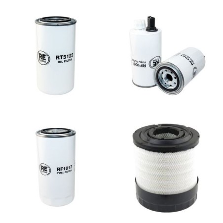 JCB FASTRAC 2155 Filter Service Kit Air Oil Fuel Filters w/Cummins  Eng. SN  743009-