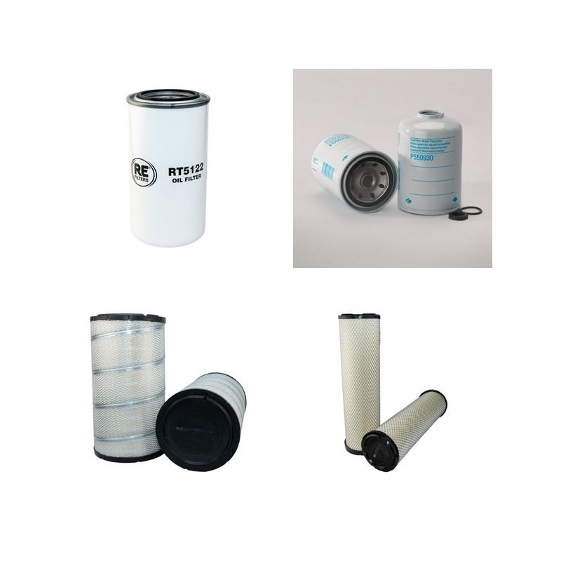 Filter Kit for JCB Fastrac 3220 Plus Air Oil Fuel Filters with Cummins QSB5.9 Engine Year 2005-