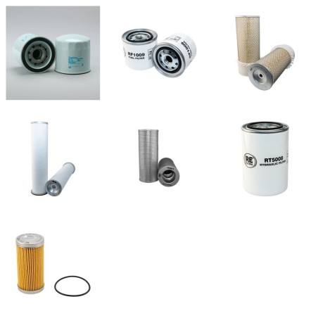 Filter Kit for JCB JS110 with Isuzu 4Bditpa05 Engine Serial No 697002-