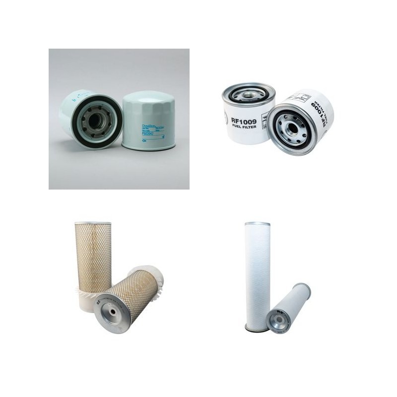 Filter Kit for JCB JS110 Air Oil Fuel Filters with Isuzu 4BDITPA05 Engine Serial No 697002-