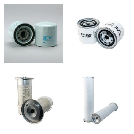 JCB JS 130 Filter Service Kit Air Oil Fuel Filters w/ISUZU 4BDITPA05 Eng. SN  699394-
